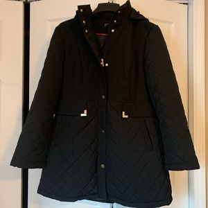 Hooded Midweight Quilted Walker Raincoat